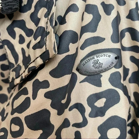 Maison Scotch Leopard Print Jacket Hood - Picture 6 of 6